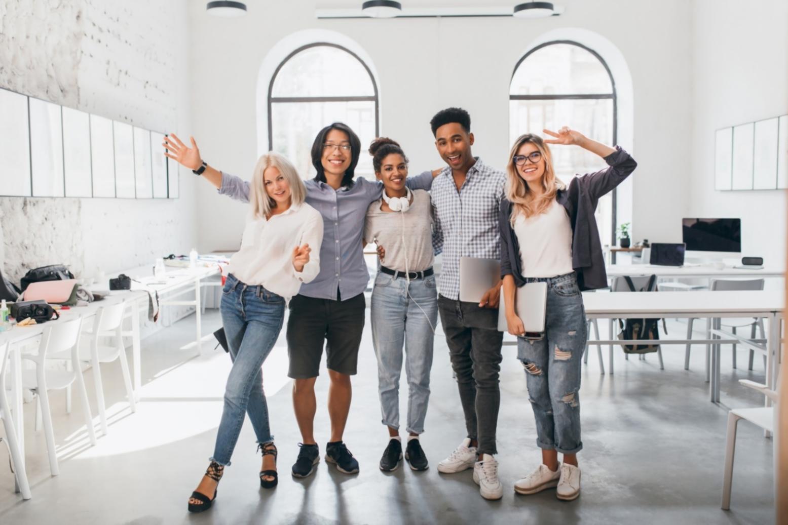 Office workspace with financial documents and planning materials